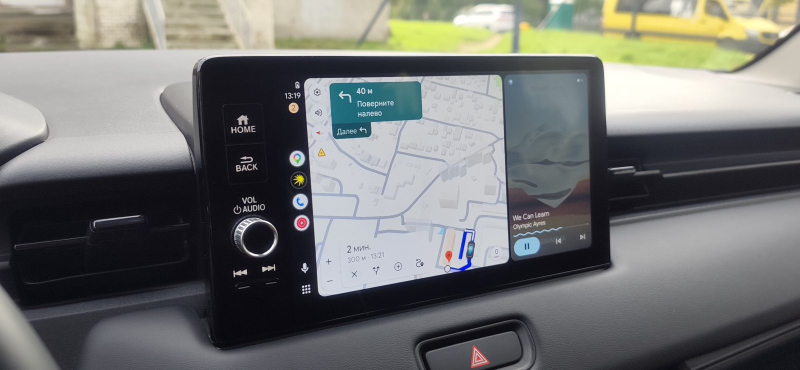 Android Auto с навигацией и музыкой на штатном экране Honda Vezel с Baidu CarLife